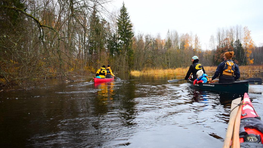 Kevadine Soomaa üleujutusmatk seltskondadele (Sea Kayaking Estonia).
