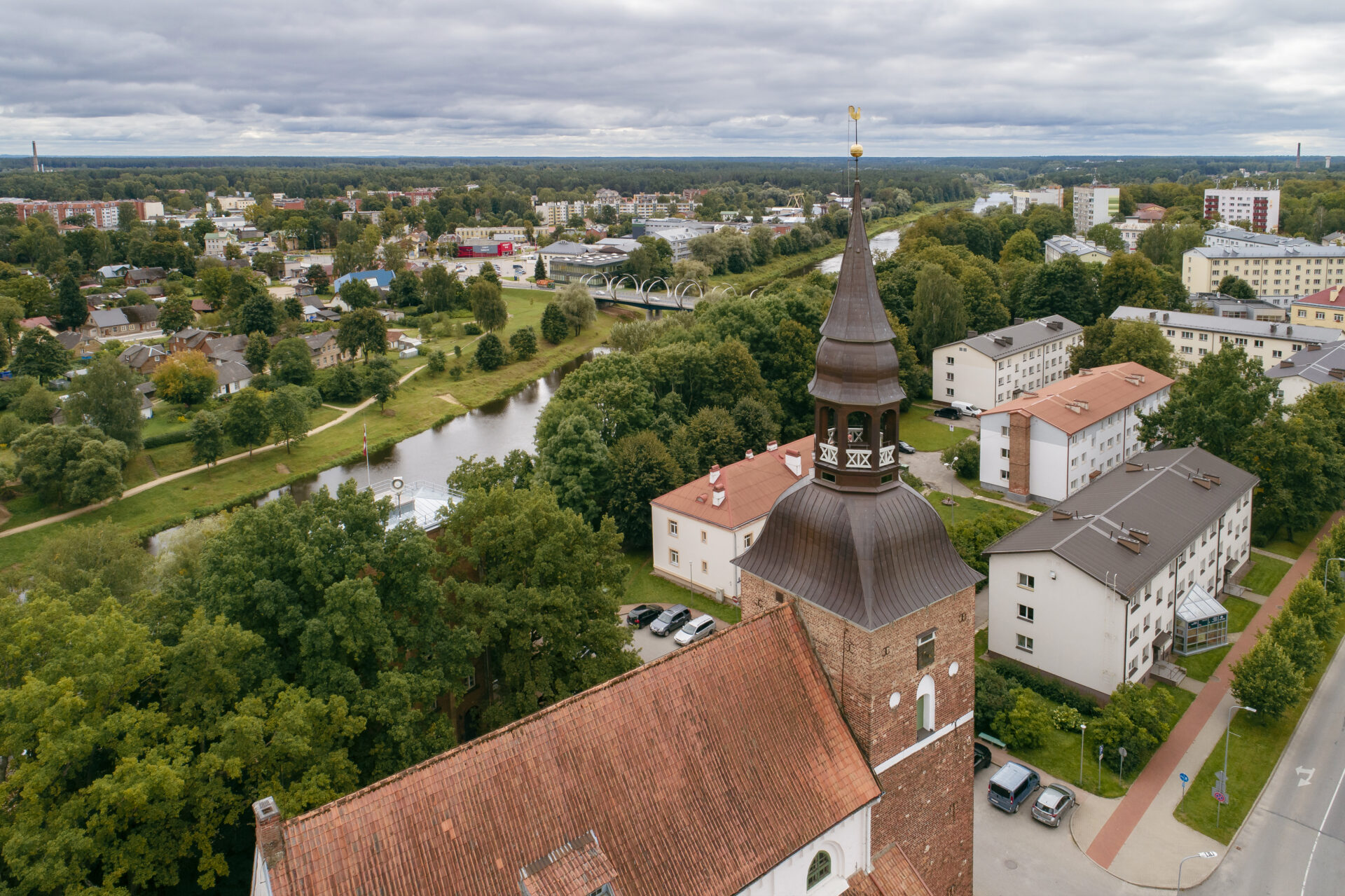 Vaade Valmiera linnale. Pilt: Valmiera turismiamet