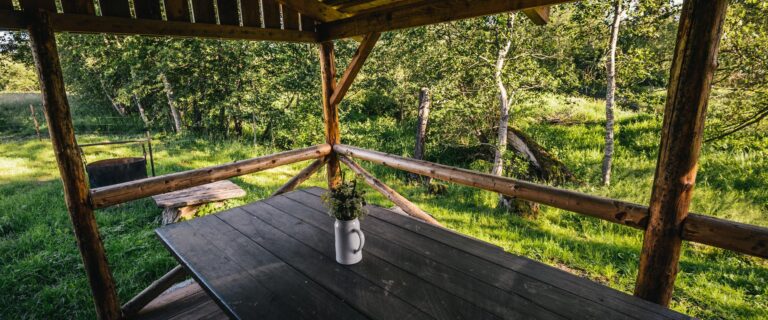 Vanaõue traditsioonilise suitsusauna õueala (Mait Jüriado).