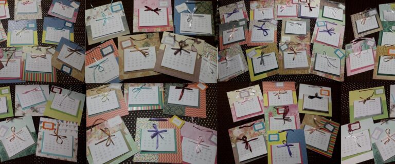 Kalendri töötoa tulemus (Bonifatiuse Gildi Paberikoda).