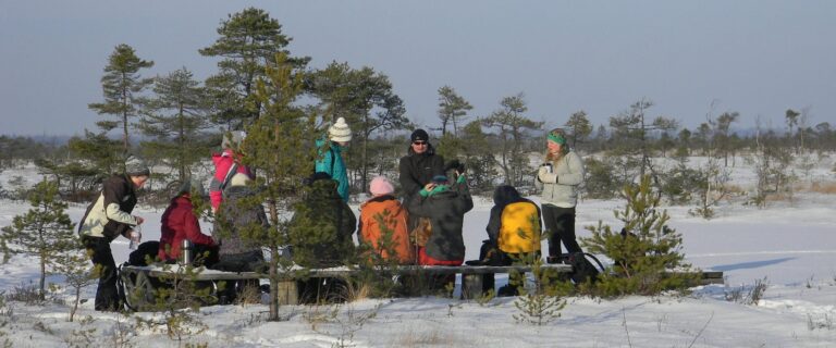 Winterwanderung im Moor (Tipu Looduskool).