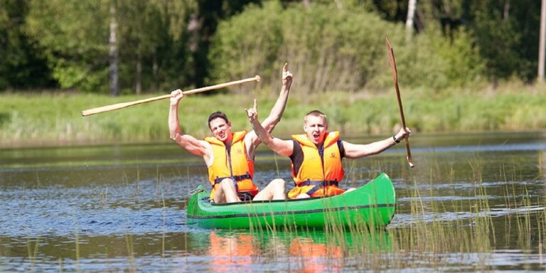 Paadilaenutus Taagepera puhkepiirkonnas, Õhne jõel (Kalmer Lehepuu).